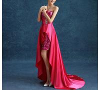 Vestito Lungo e Mini Cerimonia Damigella Bridesmaid Mini Maxi Party Dress NCE001