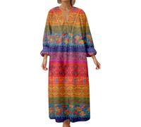 Vestito Matrimonio Civile Sposa Giovanili Impero Arancione Frange La Aderenti al Liscio Alternativi Balze Linea Polvere Corpetto Homewear Glicine Maxi Largo Anticonvenzionali Pranzo