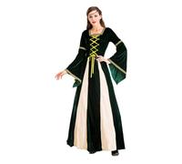 Vestito Medievale Da Donna Corsetto Con Lacci Stile Rinascimento Halloween | Costume fantastico ed elegante per Cosplay, giochi di ruolo, ballo mascherato, carnevale, e festa danzante