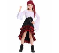 Vestito mercoledì Bambina Costume da Vampiro Ragazza per Halloween di Travestimento Fancy Dress Tenue Bebe Fille Jupe Bretelles Vestiti Carnevale Cosplay Party
