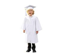 Vestito multicolore con cappello, look allegro per saggi e cerimonie.