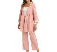 Vestito musulmano da donna, 2 pezzi, pantaloni lunghi, top a maniche lunghe, set da due pezzi, abbigliamento da preghiera lungo, Medio Oriente, Turchia, Dubai, arabo, abaya, pantaloni e vestaglia, O