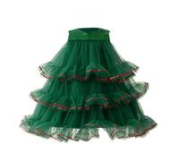 Vestito Natale da Principessa Ragazze Abiti Senza Maniche Elegante Paillettes Abito Cerimonia in Tulle Compleanno Prima Comunione Battesimo Halloween Carnevale Cocktail Damigella 2-7 Anni