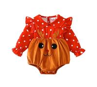 Vestito Natalizio Neonata Abito Natalizio per Bambina con Fiocco Set di Tutina Natalizi per Neonati Elegante Abito Principessa Manica Corta Baby My First Christmas Outfits (A02-Red, 18-24 Months)