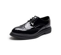 Vestito Oxford Scarpe Formali per Uomini Allacciata Punta di Ali Brogue Scarpe Brogue in Pelle vegana Tallone in Gomma in Gomma Bassa Top Top Non Slip Resistente al Matrimonio