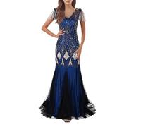 Vestito Paillettes Donna Elegante Collo V Vestito Metallizzato, Lucido,Effetto Bagnato Anni 80 Mini Abito Sexy Curvy Paillettes Mini Abito da Sera Elegante Abiti da Sera Curvy Vestito Capodanno Donna