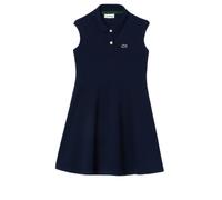 Vestito per ragazze Lacoste Girls’ Fit and Flare Stretch Piqué Polo - Blu (104 cm)