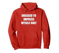 Vestito per stupire Solo Me Stesso Felpa con Cappuccio, Unisex per Adulti, Rosso, XL