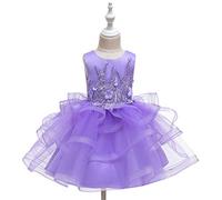 Vestito Principessa, Abito da Damigella d'Onore da Damigella d'Onore per Feste da Principessa per Ragazze per Bambini Abito da Sposa Floreale per Ragazze