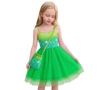 Vestito Principessa Bambina-Vestiti per Bambine, Casual, Estivi, alla Moda, per Bambini, Senza Maniche, con Gonna in Rete, Motivo A Stella E Luna, per L'Uso Quotidiano, età 3-9 Anni