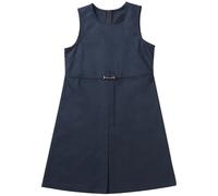 Vestito Ragazza Classico Abito Scolastico Grembiule Scozzese con Scollo A V E Spalline Regolabili per L'Anno Accademico E L'Uso in Campus Adatto per età Compresa tra 6 E 17 Anni (Navy 14-15 Years)