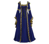 Vestito rinascimentale Donna Vittoriana Vestito Cosplay medievale elegante per le Donne Stile Gotico Lungo Abito da Prom Costume Fantasy ispirato Palazzo Abito per Cosplay, Halloween
