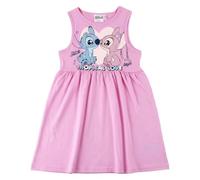 Vestito Singolo Pullover da Bambina Stitch per Uso Quotidiano - Vestito Singolo Pullover da Bambina con Design Divertente e Facile da Abbinare, Rosa, 10 Anni