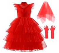 Vestito Strega Halloween Bambina Costume Strega Bambina Vestito con mezza gonna tutù cappello scopa per zucca fascia per capelli gatto zucca Accessori Carnevale Halloween Cosplay