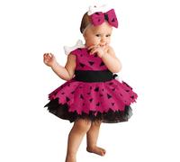 Vestito Strega Halloween Bambina Costume Strega Bambina Vestito con mezza gonna tutù cappello scopa per zucca fascia per capelli gatto zucca Accessori Carnevale Halloween Cosplay