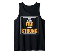 Vestito Strongman Sì Sono Grasso e Forte Bodybuilding Canotta
