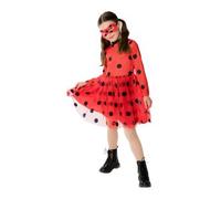 RUBIE'S Miraculous Ufficiale - Costume Tutu Ladybug per bambini senza maschera, taglia unica 5-8 anni. Ideale per Carnevale, Halloween o aniiversario LadyBug Miraculous