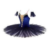 Vestito tutù Saggio Danza Romantico Velluto Blu Ballet Donna Bambina DANC278 (IT, Testo, L)