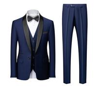Vestito Uomo Azzurro Abbigliamento Maschile Tuta Estiva Ciclismo Uomo Vestito Uomo con Gilet Tute Felpate Uomo Economiche Vestito Sposa con Pantaloni Abiti da Cerimonia Sportivi Uomo Tuta in Acetato