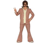 VESTITO UOMO DISCO ANNI '70 FIGHTER ADULTO CARNEVALE GUIRCA DISCOTECA BALLERINO