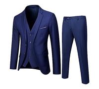 Vestito Uomo Elegante Completo - 2 Pezzi Regular Fit Abiti Cerimonia Uomo con Bottoni Classici ed Eleganti per Il Tempo Libero Lapel Smoking Blazer per Matrimoni e Affari