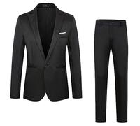 Vestito Uomo Elegante Completo - Giacca e Pantaloni Abiti Cerimonia Uomo con Bottoni Classici ed Eleganti con Tasche Chic Classica Blazer Vintage Suit da Lavoro Business