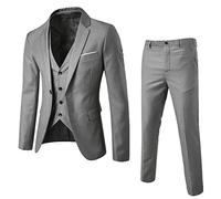 Vestito Uomo Elegante Completo - Slim Fit Abiti Cerimonia Uomo con Bottoni Classici ed Eleganti con Tasche Chic Classica Blazer Vintage per Matrimoni e Affari