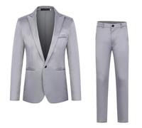 Vestito Uomo Elegante Completo - Slim Fit Abiti Cerimonia Uomo con Bottoni Classici ed Eleganti con Tasche Chic Classica Blazer Vintage per Matrimoni e Affari