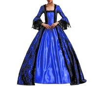 Vestito Vittoriano Donna, Abiti da Cosplay per Costumi in Stile Halloween Perfetti per Tutte Le Stagioni, Design Elegante con Motivi dettagliati, Completa Il Tuo con Tacchi Alti