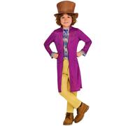 Rubies Costume ufficiale Warner Brothers Willy Wonka per bambini, taglia 5-6 anni