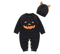 Vestito Zucca Bambino Pagliaccetto Di Halloween Vintage Neonati Set Da Pumpkin Baby Tutine Da Carnevale Cosplay Bimbo Bimba Jumpsuit Da Zucca Per Ragazzi E Ragazze Per Halloween, Cosplay, Feste