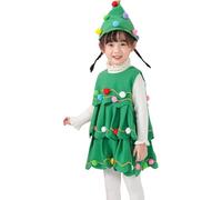 Vestitos Bambina Albero Di Natale Manica Lunga Costume Da Natale Per Bambini Cosplay Costume Albero Di Natale Vestito Tutu Con Cappello Costumi Di Babbo Natale Vestito Da Costume Da Albero Di Natales