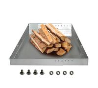 Vesto Del - Porta Ember Regolabile Con Kit A Vite | Panna Di Cattura Di Ferro Durevole Per Focolare Interno, Piastra Da Collezione Di Cenere Di Fiamma In Metallo, Strumento Di Inserzione Base D
