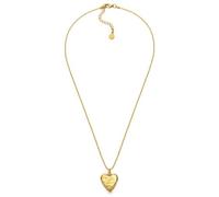 Vestopazzo Bigiotteria Collezione Donna, Collana Ciondolo Cuore Grezzo, Chiusura Regolabile Moschettone, Ottone Dorato non Trattato Lucidato a Mano, Nickel tested.