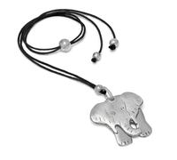Vestopazzo Bigiotteria Collezione Donna, Collana con Filo Regolabile Nero, Pendente Elefante, Alluminio riciclato 100%, Nickel tested- Eco-friendly, AL04278