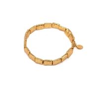 Vestopazzo bracciale elastico rettangoli battuti ottone