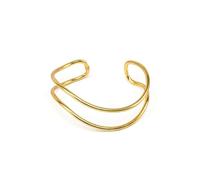 Vestopazzo bracciale fascia onda sottile in ottone.Nickel tested.Lavorazione artigianale.Misura regolabile.DD11118, taglia unica