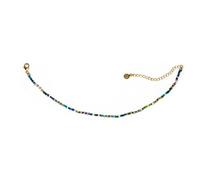 Vestopazzo, Cavigliera con Perline Multicolore, Chiusura Regolabile Moschettone, Nickel Tested, FIS15402