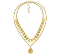 VestoPazzo Collana 2 Fili Monete/Fiore