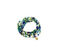 Vestopazzo Collana/Bracciale con Perline in Vetro Multicolore,