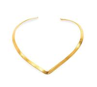 Vestopazzo, Collana Girocollo Ottone Dorato V Fina, Nickel Tested, DD00009