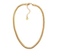 Vestopazzo Collana in ottone modello snake, texture rotonda. Chiusura regolabile con moschettone. Nickel tested. Lavorazione artigianale.DD04044