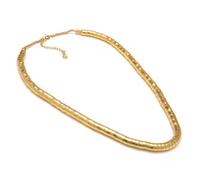 Vestopazzo collana lunga in ottone modello snake. Chiusura regolabile con moschettone. Nickel tested. Lavorazione artigianale.DD04043