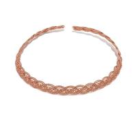 Vestopazzo Collana Modello Girocollo Oro Rosa e Rame, Effetto Treccia, Bigiotteria, Nickel Tested, MRG1020