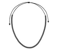 Vestopazzo Collana Regolabile Serpente Ematite (Filo Nero) SE1006
