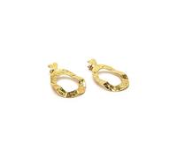 Vestopazzo Orecchini in ottone a forma di cerchio con cuore.Chiusura a farfalla, Lavorazione artigianale Nickel tested DD16068