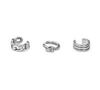 Vestopazzo orecchini set 3 fasce.Orecchini per la parte superiore dell'orecchio.Placcato argento,Nickel tested.Lavorazione artigianale.LO80269