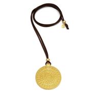 Vestopazzo Pendente Placca Design Filo Suede Marrone DD02061