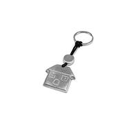 Vestopazzo Portachiavi a forma di casa. Realizzato a mano in alluminio 100% riciclato.Nickel tested AL06040