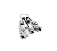 Vestopazzo Portachiavi con cuori e dischi. Realizzato a mano in alluminio 100% riciclato.Nickel tested AL06025